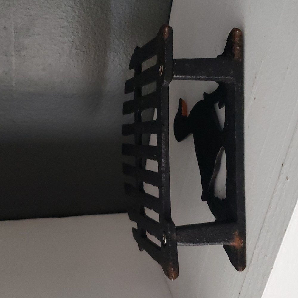 Vintage Cast Iron Metal Fa  hicket Fence Duck/Geese Napkin Holder Letter Holder - Picture 5 of 5